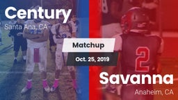 Matchup: Century  vs. Savanna  2019