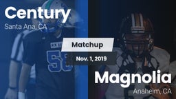 Matchup: Century  vs. Magnolia  2019