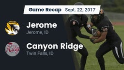 Recap: Jerome  vs. Canyon Ridge  2017
