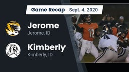 Recap: Jerome  vs. Kimberly  2020