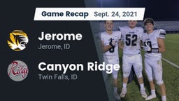 Recap: Jerome  vs. Canyon Ridge  2021