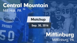 Matchup: Central Mountain vs. Mifflinburg  2016