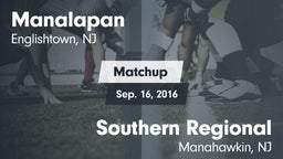 Matchup: Manalapan High vs. Southern Regional  2016