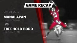 Recap: Manalapan  vs. Freehold Boro  2015