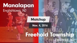 Matchup: Manalapan High vs. Freehold Township  2016