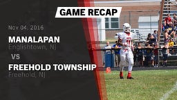 Recap: Manalapan  vs. Freehold Township  2016