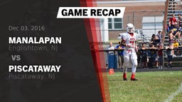 Recap: Manalapan  vs. Piscataway  2016