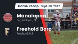 Recap: Manalapan  vs. Freehold Boro  2017