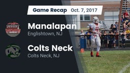 Recap: Manalapan  vs. Colts Neck  2017