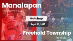 Matchup: Manalapan High vs. Freehold Township  2018