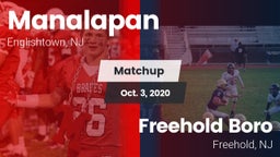 Matchup: Manalapan High vs. Freehold Boro  2020