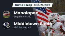 Recap: Manalapan  vs. Middletown South  2021