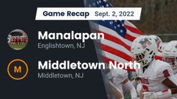 Recap: Manalapan  vs. Middletown North  2022