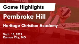 Pembroke Hill  vs Heritage Christian Academy Game Highlights - Sept. 10, 2021