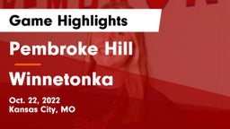 Pembroke Hill  vs Winnetonka Game Highlights - Oct. 22, 2022