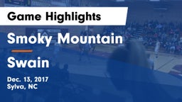 Smoky Mountain  vs Swain  Game Highlights - Dec. 13, 2017