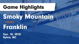 Smoky Mountain  vs Franklin  Game Highlights - Jan. 18, 2018