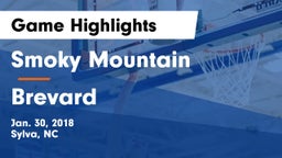 Smoky Mountain  vs Brevard  Game Highlights - Jan. 30, 2018