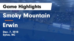 Smoky Mountain  vs Erwin  Game Highlights - Dec. 7, 2018