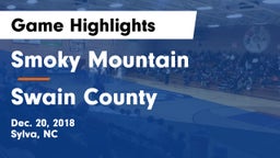 Smoky Mountain  vs Swain County  Game Highlights - Dec. 20, 2018