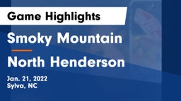 Smoky Mountain  vs North Henderson  Game Highlights - Jan. 21, 2022