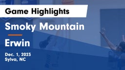 Smoky Mountain  vs Erwin  Game Highlights - Dec. 1, 2023