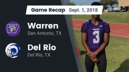 Recap: Warren  vs. Del Rio  2018