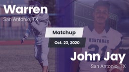 Matchup: Warren  vs. John Jay  2020