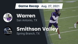 Recap: Warren  vs. Smithson Valley  2021