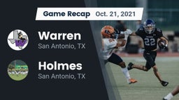 Recap: Warren  vs. Holmes  2021