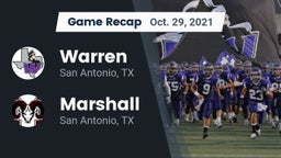 Recap: Warren  vs. Marshall  2021
