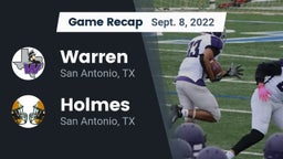 Recap: Warren  vs. Holmes  2022