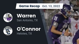 Recap: Warren  vs. O'Connor  2022