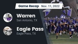 Recap: Warren  vs. Eagle Pass  2022