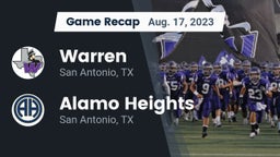 Recap: Warren  vs. Alamo Heights  2023