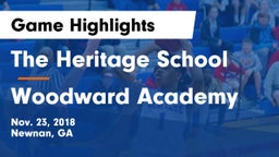 The Heritage School vs Woodward Academy Game Highlights - Nov. 23, 2018