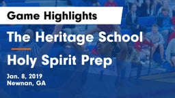 The Heritage School vs Holy Spirit Prep  Game Highlights - Jan. 8, 2019
