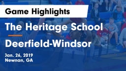 The Heritage School vs Deerfield-Windsor  Game Highlights - Jan. 26, 2019