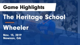 The Heritage School vs Wheeler  Game Highlights - Nov. 15, 2019