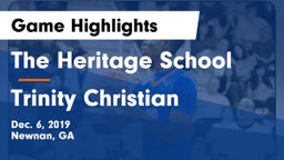 The Heritage School vs Trinity Christian  Game Highlights - Dec. 6, 2019