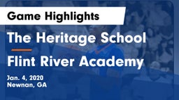 The Heritage School vs Flint River Academy  Game Highlights - Jan. 4, 2020