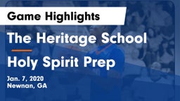 The Heritage School vs Holy Spirit Prep  Game Highlights - Jan. 7, 2020