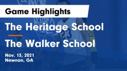 The Heritage School vs The Walker School Game Highlights - Nov. 13, 2021