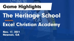 The Heritage School vs Excel Christian Academy Game Highlights - Nov. 17, 2021