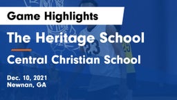 The Heritage School vs Central Christian School Game Highlights - Dec. 10, 2021