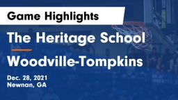 The Heritage School vs Woodville-Tompkins  Game Highlights - Dec. 28, 2021