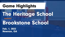 The Heritage School vs Brookstone School Game Highlights - Feb. 1, 2022