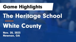 The Heritage School vs White County  Game Highlights - Nov. 20, 2023