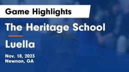 The Heritage School vs Luella  Game Highlights - Nov. 18, 2023