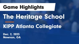 The Heritage School vs KIPP Atlanta Collegiate Game Highlights - Dec. 2, 2023